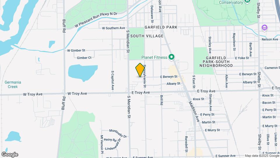 2904 S Pennsylvania St Map and Location Details