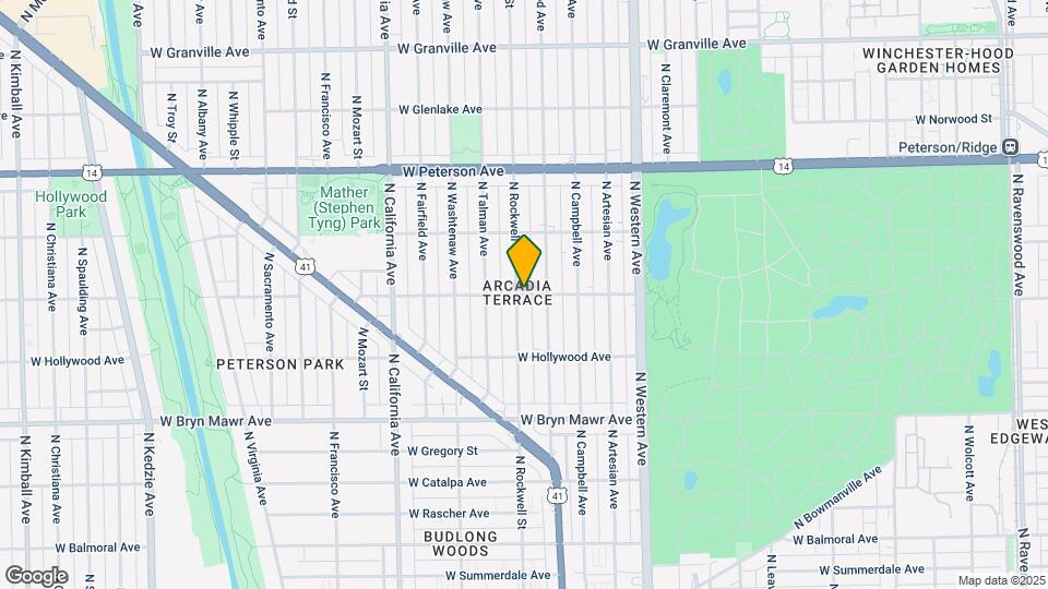 2553 W Ardmore Ave Map and Location Details