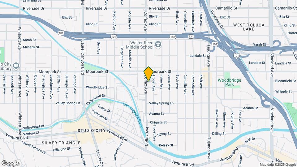 4356 Colfax Ave Map and Location Details
