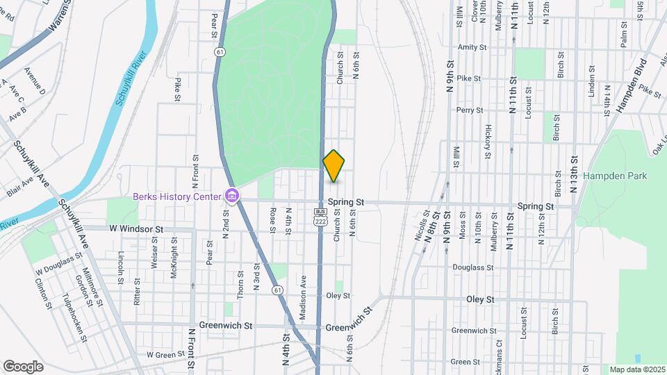 1024 Church St Map and Location Details