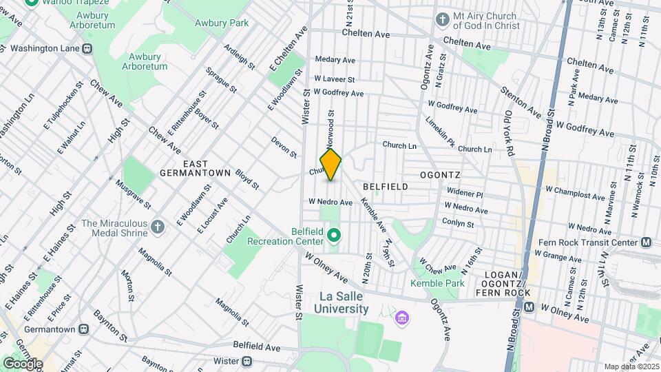 5945 N Norwood St Map and Location Details