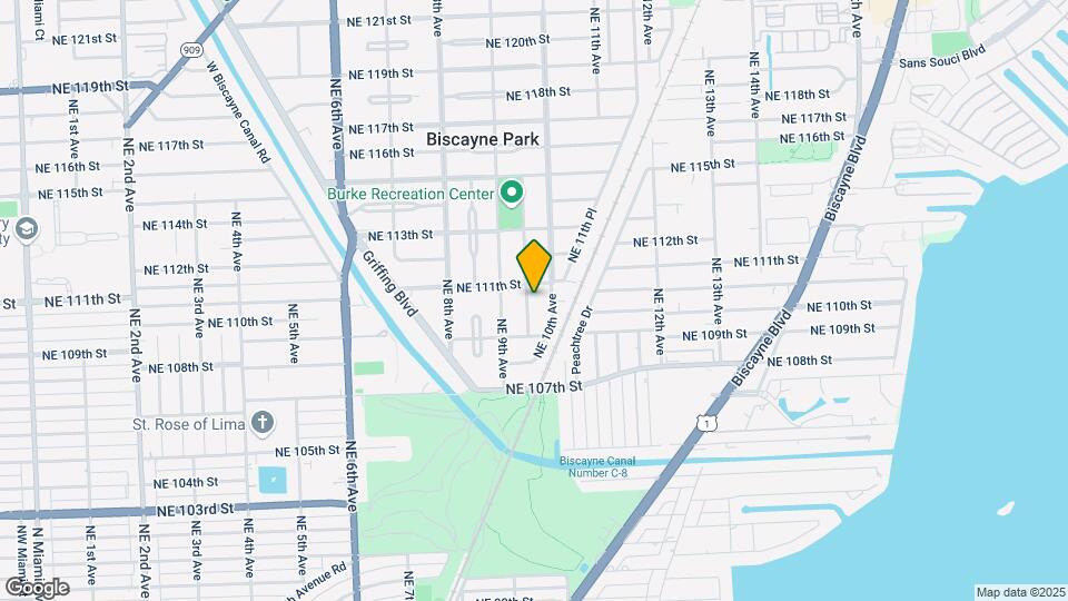 11011 NE 9th Ct Map and Location Details