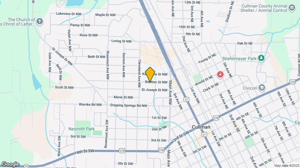 1208 Brunner St NW Map and Location Details