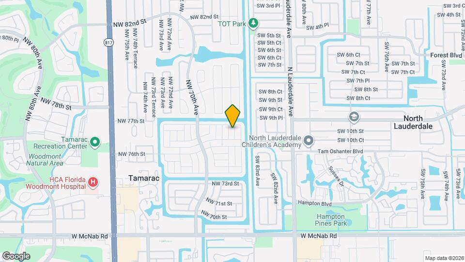 7613 NW 67th Ave Map and Location Details