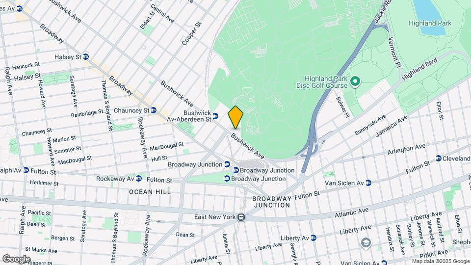 1603 Bushwick Ave Mapa y Detalles de la Ubicación