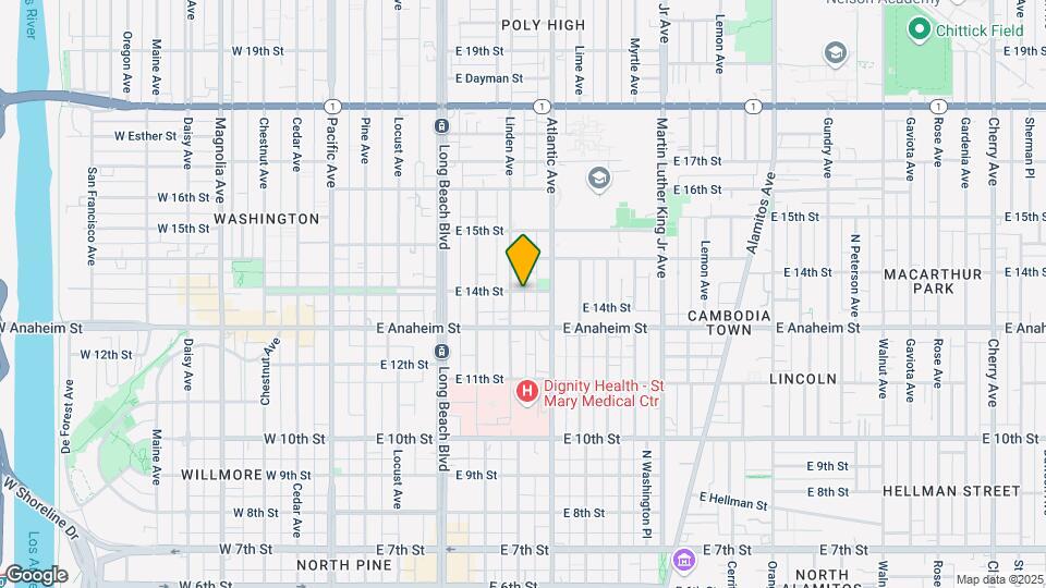 514 E 14th St Map and Location Details