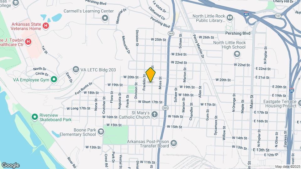 1901 Parker St Map and Location Details