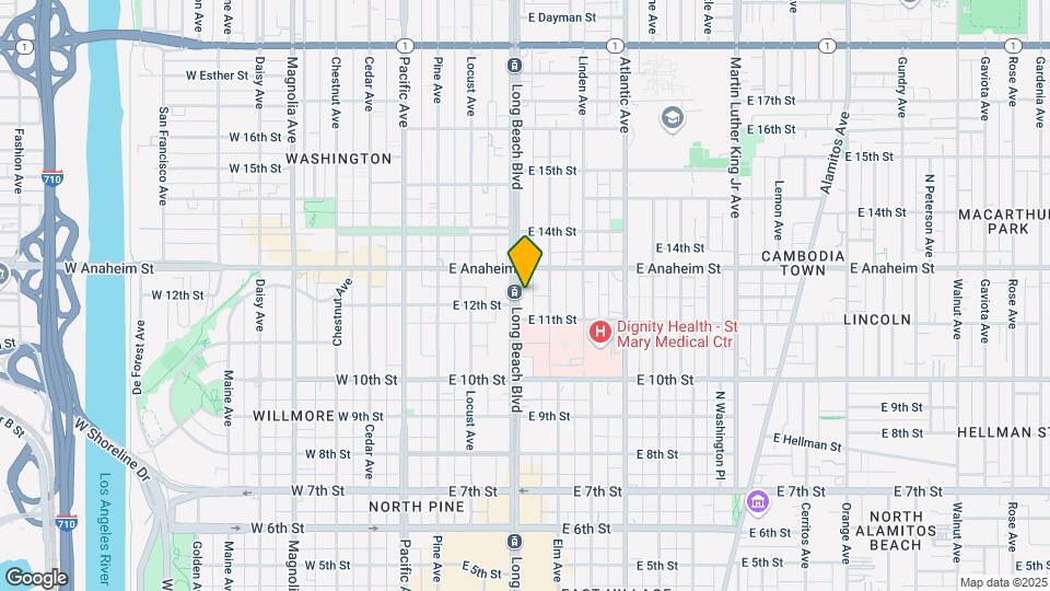 1218 Long Beach Blvd Mapa y Detalles de la Ubicación