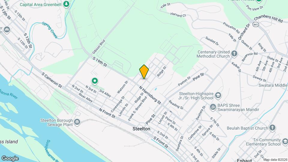 343 Lincoln St Map and Location Details