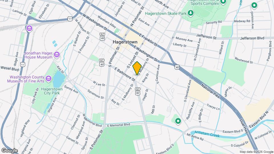 S. S Mulberry St Map and Location Details