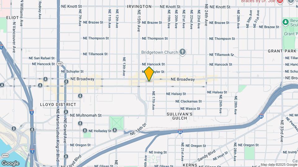 1620 NE Broadway Map and Location Details