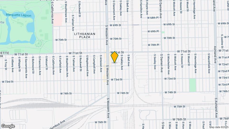 72nd/ Claremont Map and Location Details
