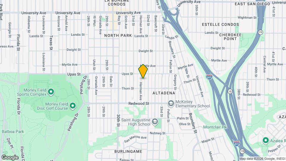 3349 Herman Ave Map and Location Details