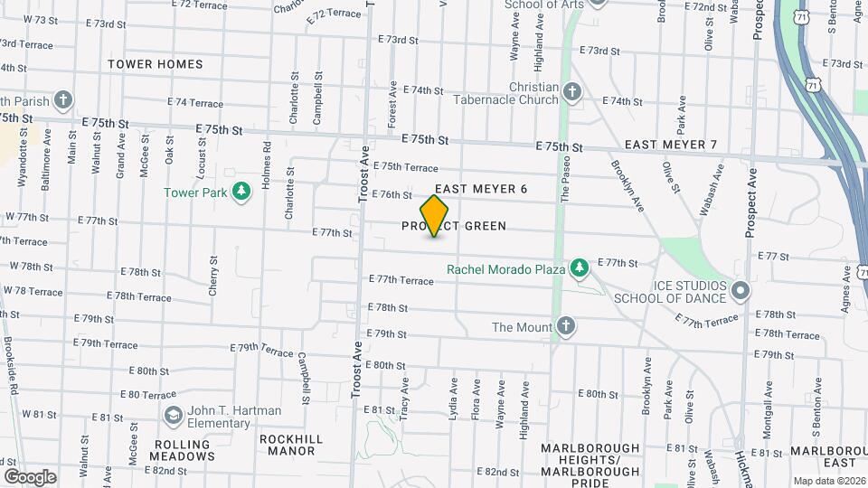 1174 E 77th St Map and Location Details