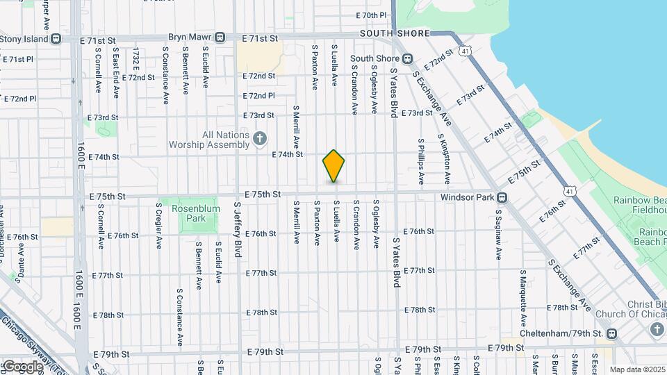 7450 S Luella Ave Map and Location Details