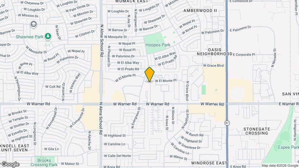 2084 N Sunset Dr Map and Location Details