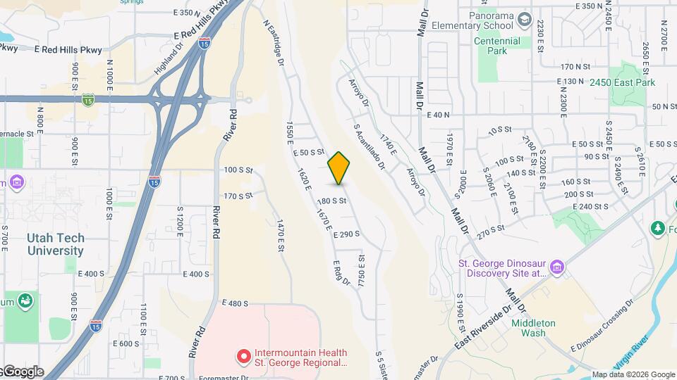 156 S Crestline Dr Map and Location Details