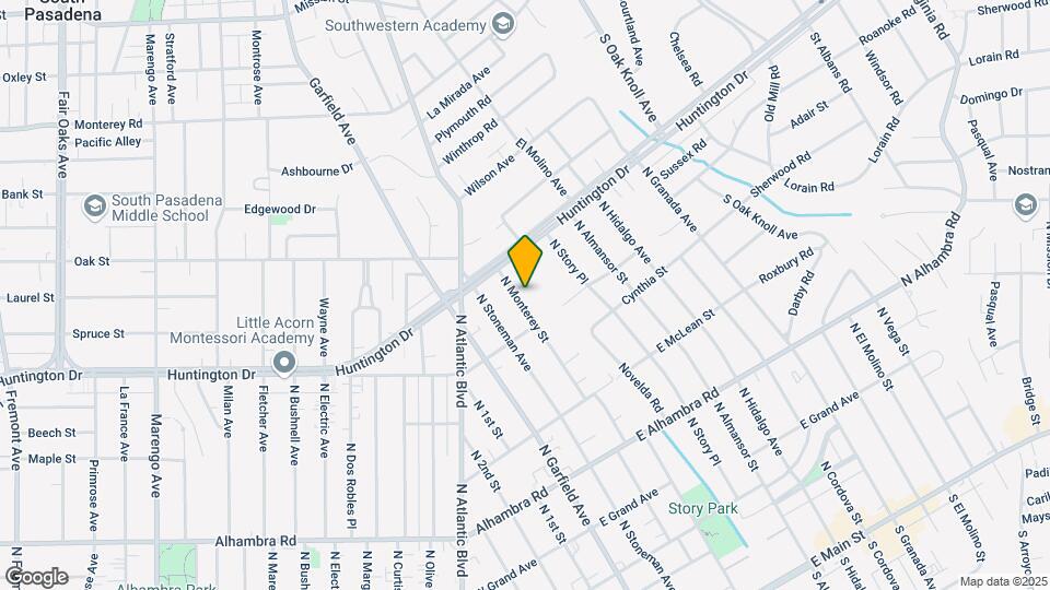 1128 N Monterey St Map and Location Details