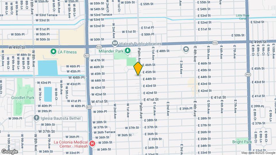 4400 Palm Ave Map and Location Details