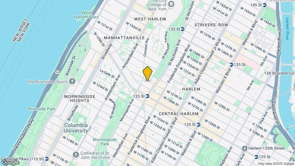 368 W 127th St Mapa y Detalles de la Ubicación
