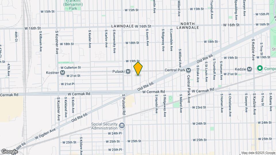 2104 S Springfield Ave Map and Location Details