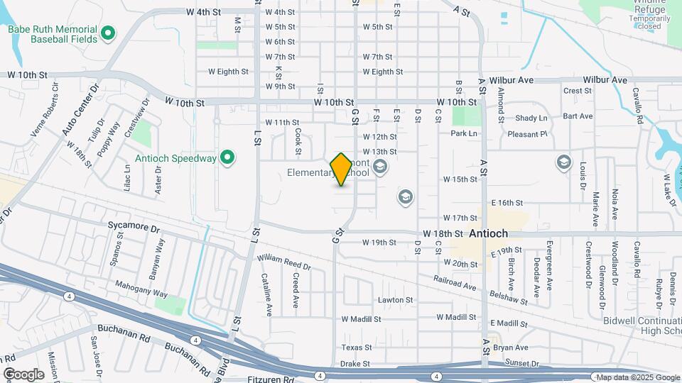 616 W 16th St Map and Location Details