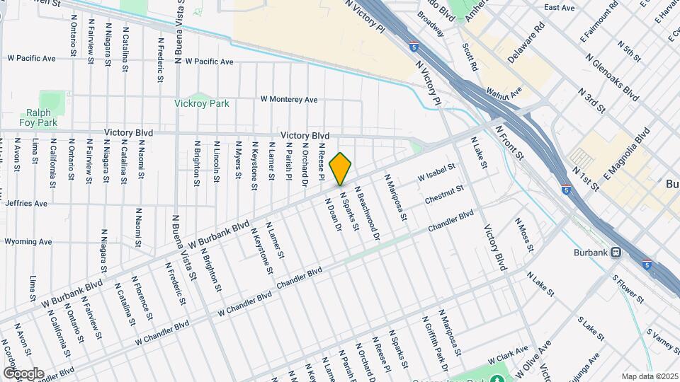 1608 W Burbank Blvd, Unit a Mapa y Detalles de la Ubicación