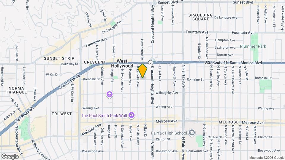 8208 Romaine St Map and Location Details