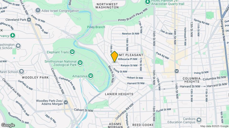 1917 Kenyon St NW Map and Location Details