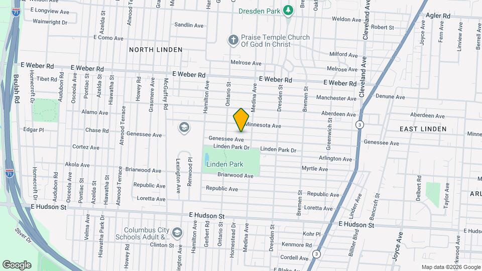 1344 Genessee Ave Map and Location Details