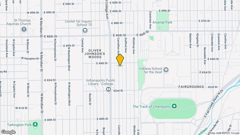 4345 Carrollton Ave Map and Location Details