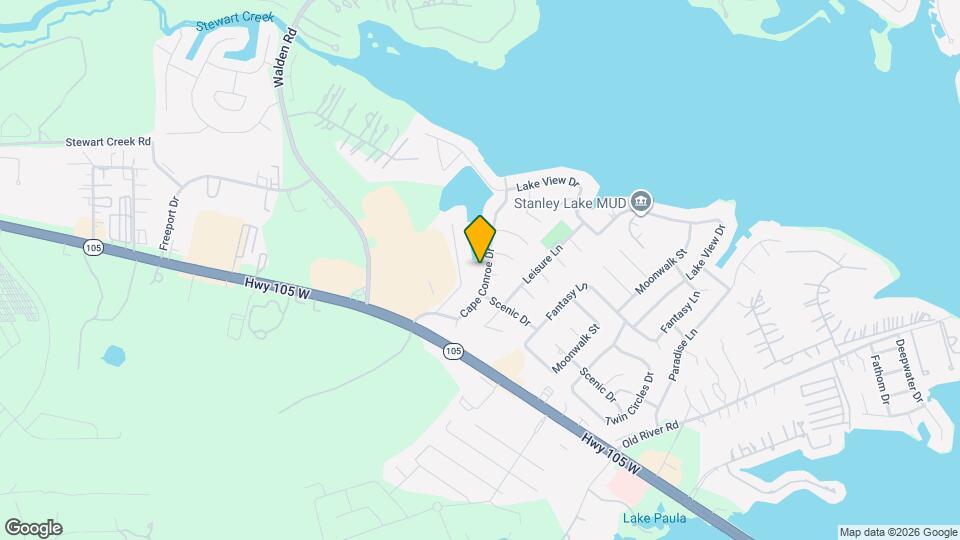 319 Cape Conroe Dr Map and Location Details