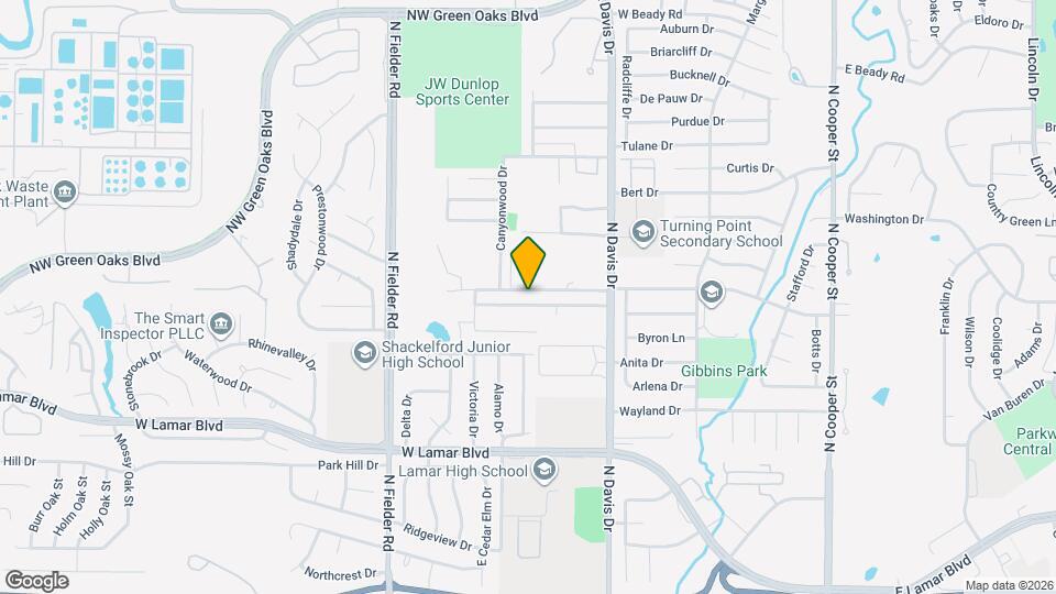1309 San Marcos Dr Map and Location Details