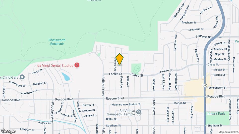 8431 Faust Ave Map and Location Details