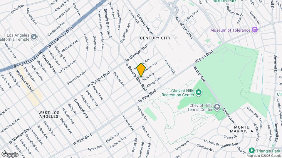 2324 S Beverly Glen Blvd Map and Location Details