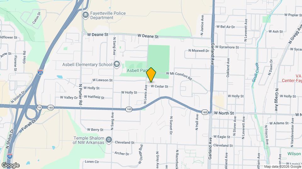 1652 W Cedar St Map and Location Details