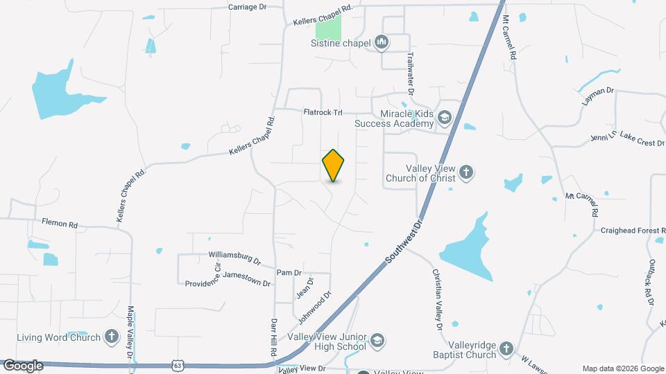 4812 Bedrock Dr Map and Location Details