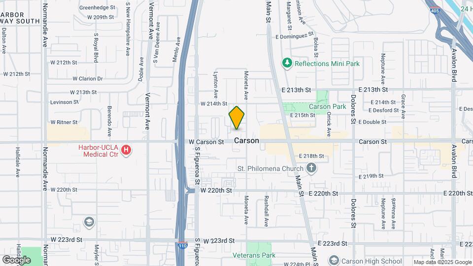 327 W Carson St Map and Location Details