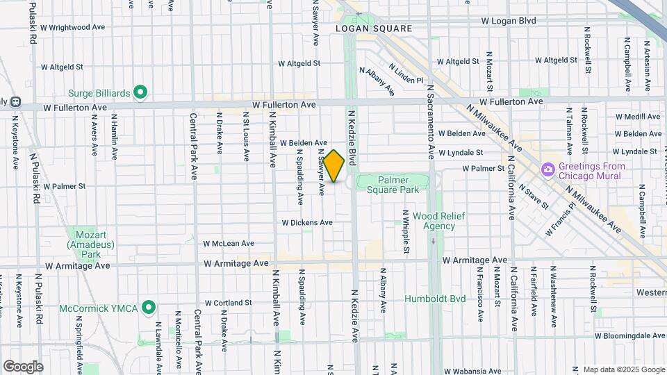 3229 W Palmer St, Unit 03 Map and Location Details