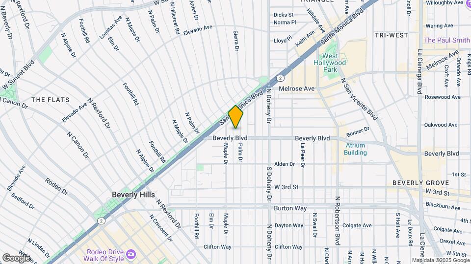 429 N Palm Dr Map and Location Details