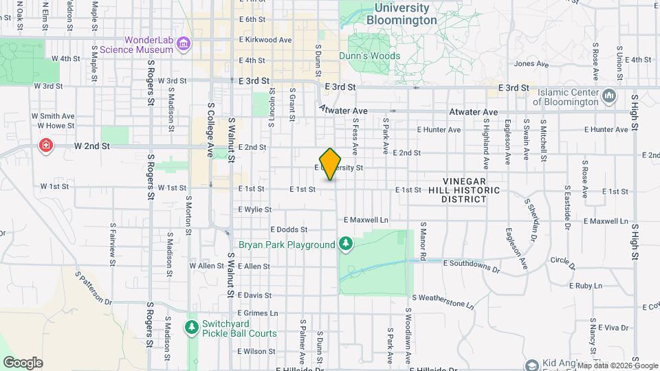 521 E 1st St Map and Location Details