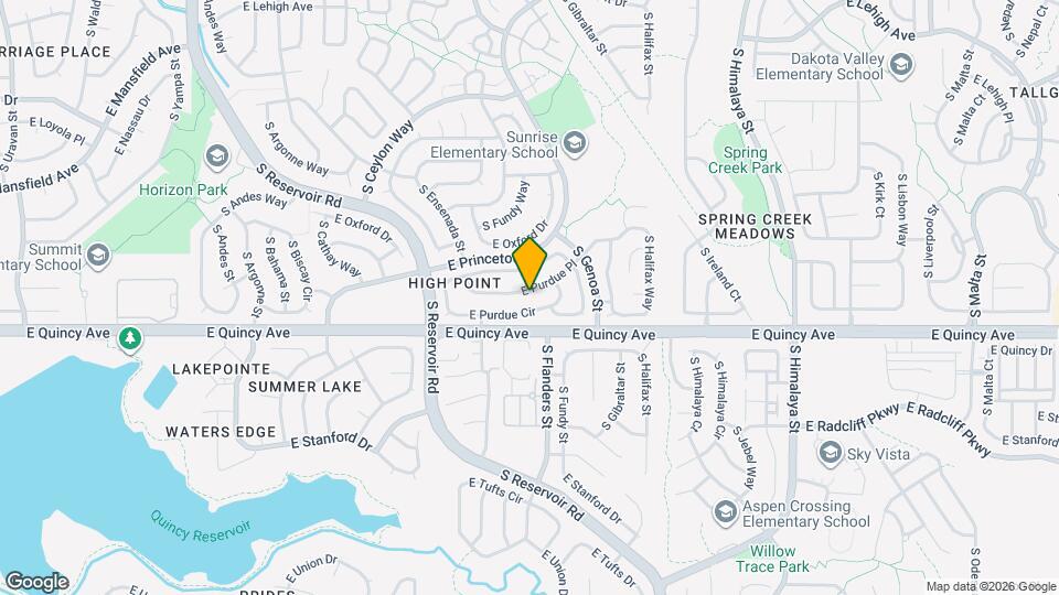 19610 E Purdue Pl, Unit 1586-209 Mapa y Detalles de la Ubicación