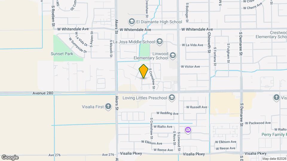 4927 W Hemlock Ave Map and Location Details