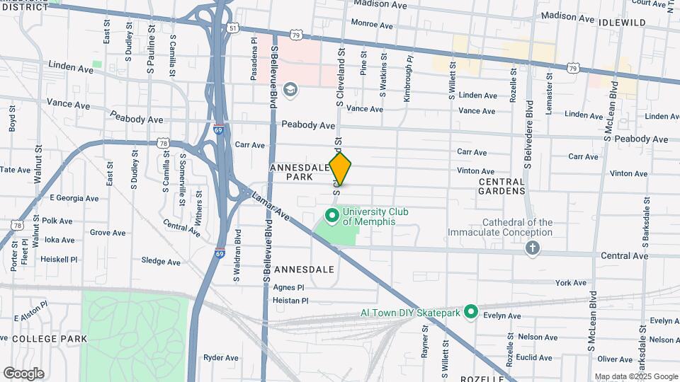 1347 Harbert Ave Map and Location Details