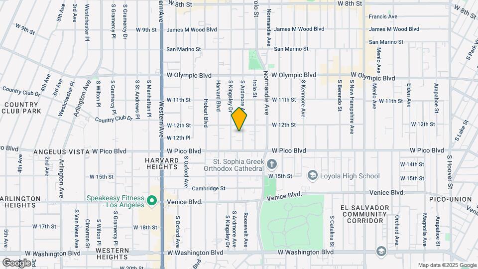1221 S Ardmore Ave Map and Location Details