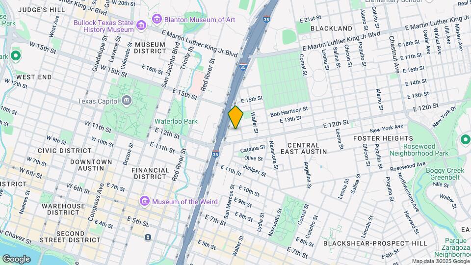 813 1/2 E 13th St Map and Location Details