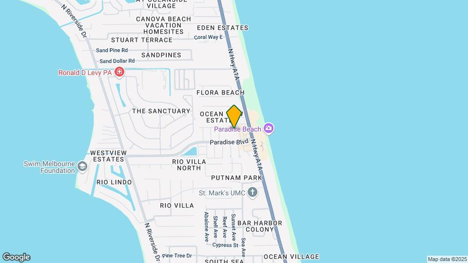 Paradise Beach Villas Condominiums Map and Location Details