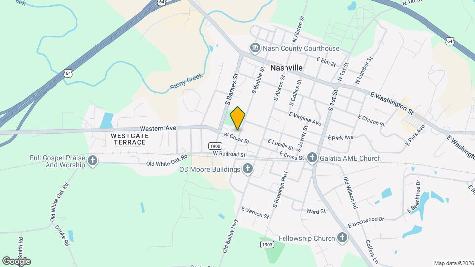 616 S Boddie St Map and Location Details