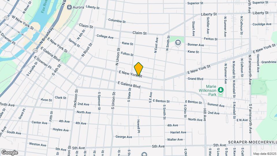 761 E New York St Map and Location Details