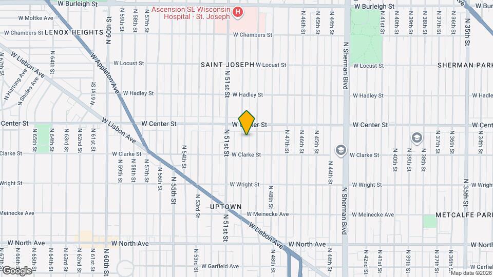 2642 N 50th St Map and Location Details